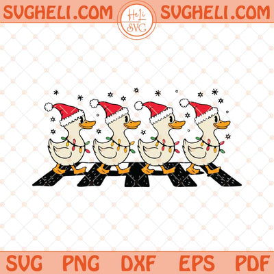 Christmas Ducks Svg Funny Animals Christmas Svg Ducks Svg Png Dxf Eps Files