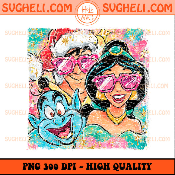 Christmas Glitter Handwritten Disney Aladdin Jasmine Png
