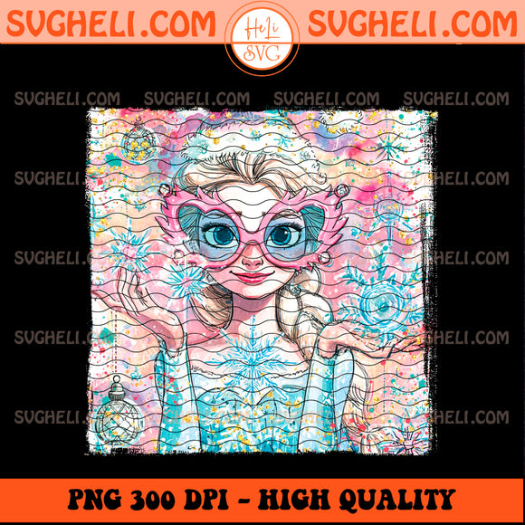 Christmas Glitter Handwritten Disney Frozen Brushstroke Png