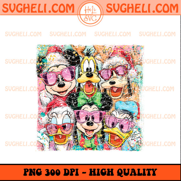 Christmas Glitter Handwritten Mouse & Friends Png