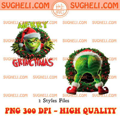 Christmas Grinch Character Two Side Png Christmas Grinch Png