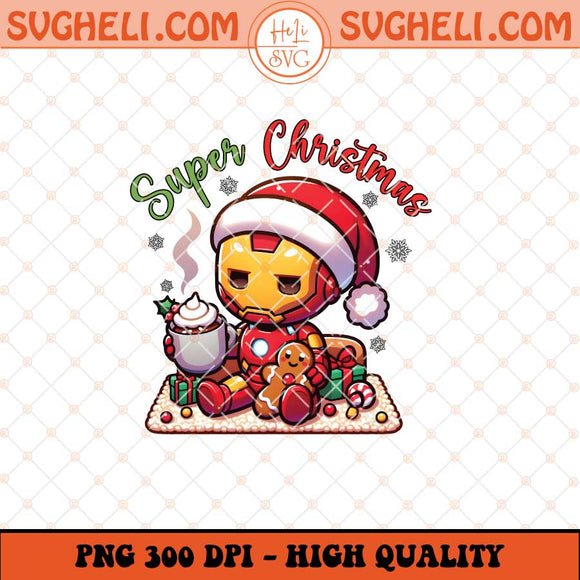 Christmas Iron Man Png Kid Christmas Png Super Christmas Png Sublimation Files