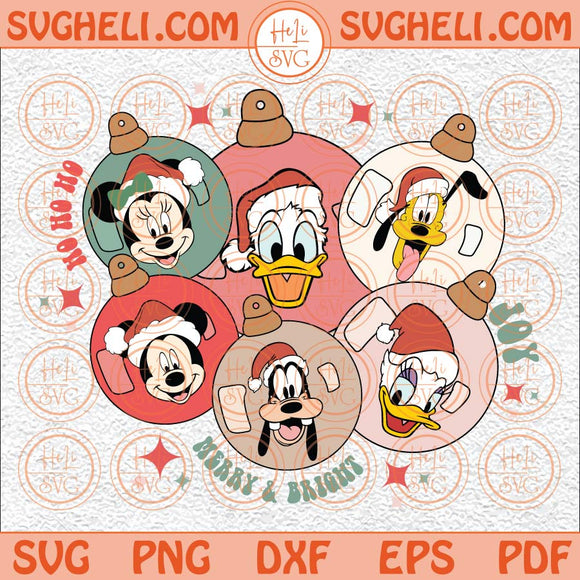 Christmas Magical Christmas Ornaments Svg Mouse And Friends Svg Png Dxf Eps