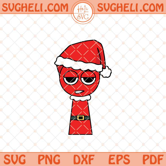 Christmas Raddy Santa Hat Svg Sprunki Raddy Svg Png Dxf Eps Files