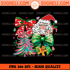 Christmas Santa Coquette Png Preppy Christmas Png