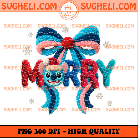 Christmas Stitch Bow Faux Crochet Png Stitch Christmas Png