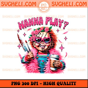 Chucky Wanna Play Png Pink Horror Characters Png
