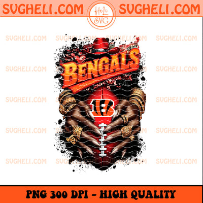 Cincinnati Bengals NFL Hand Nail Finger Png