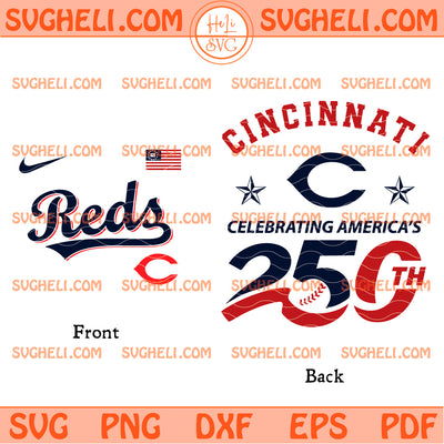 Cincinnati Reds America 250th Anniversary 2026 Svg