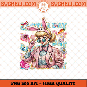 Cinderella Easter With Sunglasses Png Cinderella Bunny Png Sublimation Files