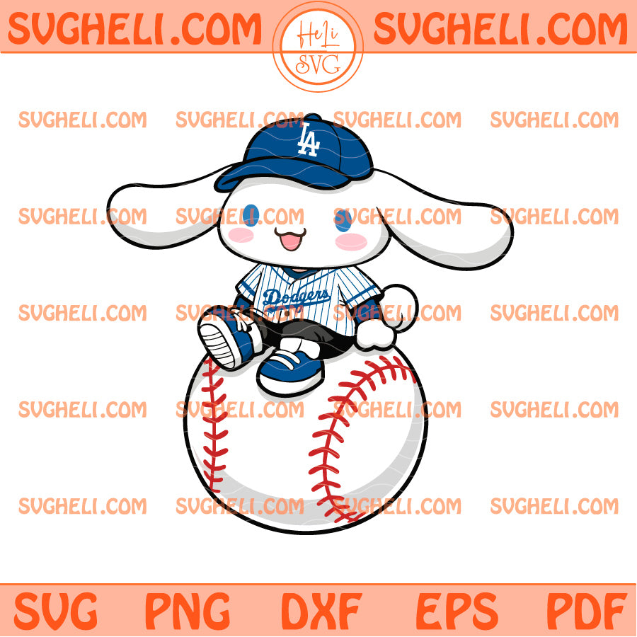 Cinnamoroll LA Dodgers Svg, Cinnamoroll Dodgers Svg