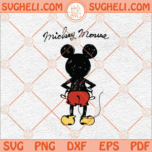 Classic Mouse Sketch Svg Retro Mouse Svg Family Vacation Svg Png Dxf Eps Files