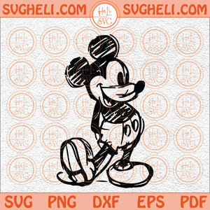 Classic Mouse Sketch Svg Retro Mouse Svg Print Ready Mouse Svg Png Dxf Eps