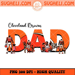 Cleveland Browns Dad Football Png Father's Day Football Png Sublimation Files