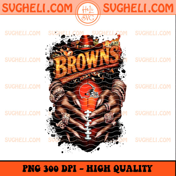 Cleveland Browns NFL Hand Nail Finger Png