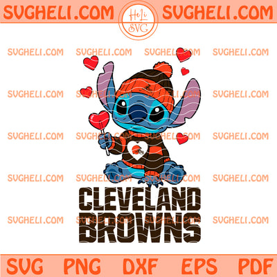 Cleveland Browns Stitch Valentine Football Svg Browns Svg