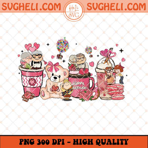 Coffee Valentine Movie Up Png Pink Valentine Up Movie Png Sublimation Files