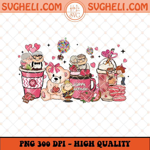 Coffee Valentine Movie Up Png Pink Valentine Up Movie Png Sublimation Files