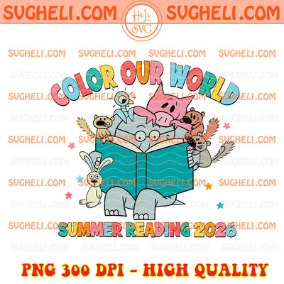 Color Our World Summer Reading 2026 Elephant And Piggie Png