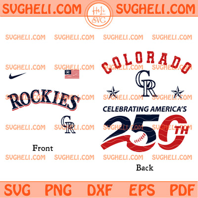 Colorado Rockies America 250th Anniversary 2026 Svg