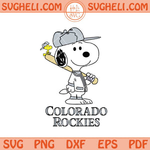 Colorado Rockies Snoopy Baseball Svg Rockies MLB Svg Png Dxf Eps Files