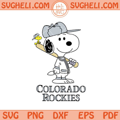 Colorado Rockies Snoopy Baseball Svg Rockies MLB Svg Png Dxf Eps Files