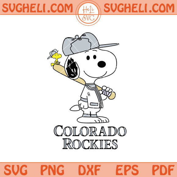 Colorado Rockies Snoopy Baseball Svg Rockies MLB Svg Png Dxf Eps Files