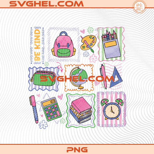 Colorful Doodle Back To School Png Graduate Kids Png