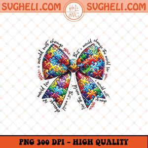 Coquette Autism Bow Png Cute Autism Bow Png Autism Png Sublimation Files