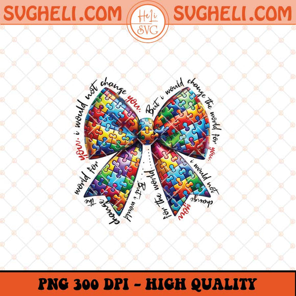 Coquette Autism Bow Png Cute Autism Bow Png Autism Png Sublimation Files