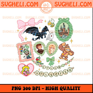 Coquette Bow Disney Epic Universe Bracelet Png