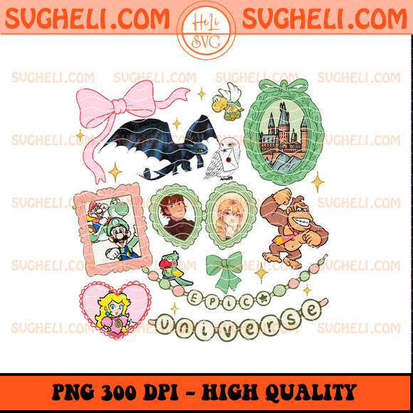 Coquette Bow Disney Epic Universe Bracelet Png