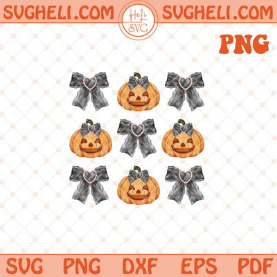 Coquette Bow Halloween Png Halloween Pumpkin Png Bow Png Dxf Eps Files
