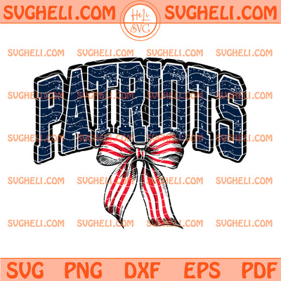 Coquette Bow New England Patriots Svg Patriot Bow Svg