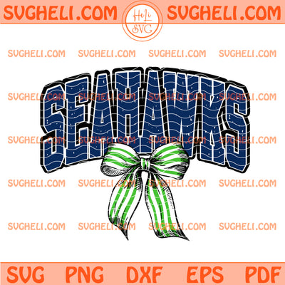 Coquette Bow Seattle Seahawk Svg Seahawk Bow Svg