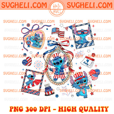 Coquette Bow Stitch 4th Of July Png Stitch 4th Of July Png