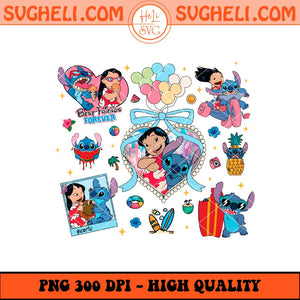 Coquette Bows Disney Stitch Movie 2025 Live Action Png Sublimation Files