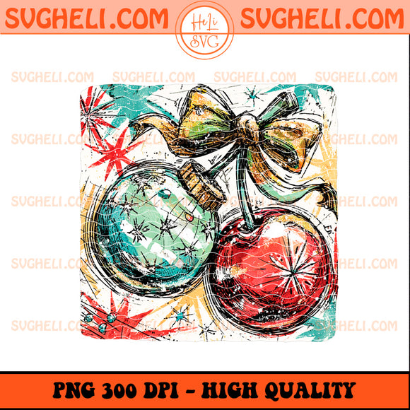 Coquette Christmas Ornament Cherries Png Christmas Png