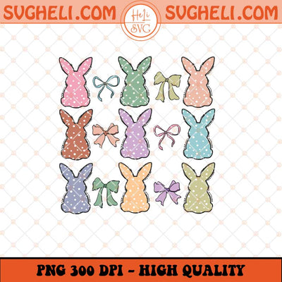 Coquette Easter Bunny Png Easter Coquette Bow Png Sublimation Files