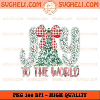 Coquette Floral Jesus Christmas Png Joy To The World Png