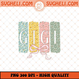 Coquette Gigi Floral Png Preppy Floral Gigi Png Sublimation Files