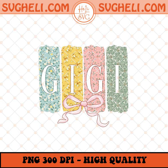 Coquette Gigi Floral Png Preppy Floral Gigi Png Sublimation Files
