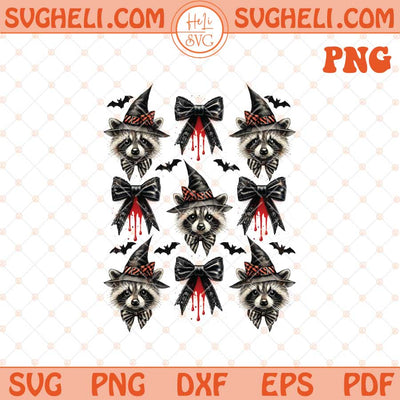 Coquette Halloween Png Coquette Bow Raccoon Png Funny Png Dxf Eps Files