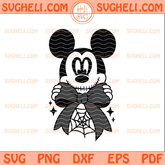 Coquette Mickey Halloween Svg Mickey Jack Skellington Svg