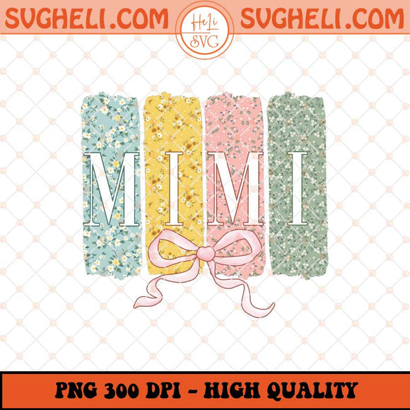 Coquette Mimi Floral Png Preppy Floral Mimi Png Sublimation Files