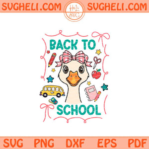 Coquette Silly Goose Teacher Svg Preppy Floral Teacher Svg Png Dxf Eps Files