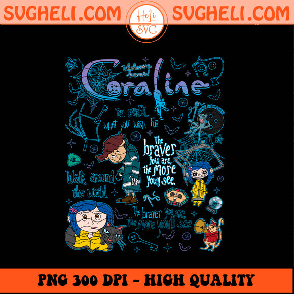 Coraline Movie Quote Halloween Png Coraline Doll Png