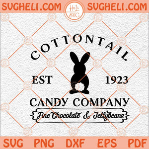 Cottontail Candy Company Svg Easter Candy Svg Easter Sign Svg Png Dxf Eps Files