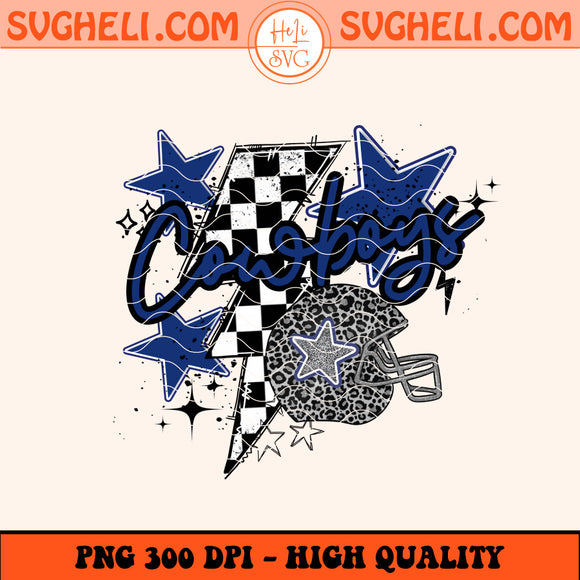 Cowboy Png Dallas Cowboy Gliter Png Football Team Png Sublimation Design