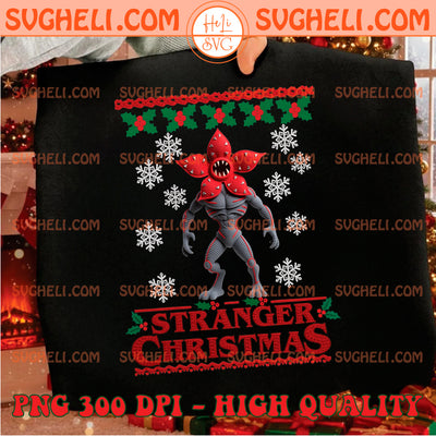 Crochet Faux Yarn Stranger Things 5 Christmas Demogorgon Png